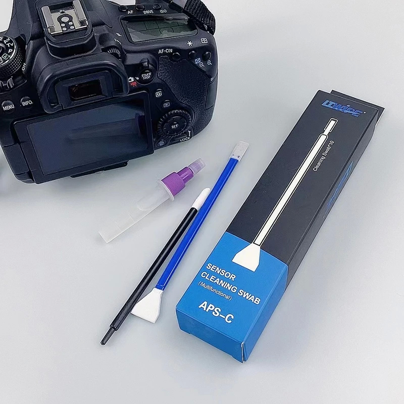 Lint Free Soft Sensor Cleaning Swabs for Camera Absorbent Microfiber V Shape Individual Pack embalado