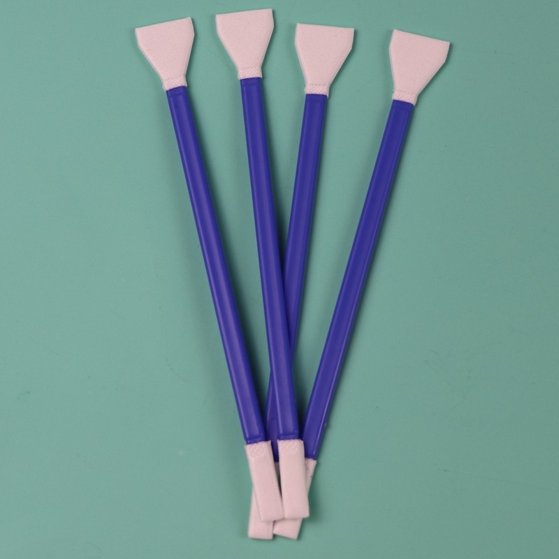 Swab de limpeza de câmera de ponta dupla de bastão azul envolto individualmente Swab de sensor de microfibra APS-C