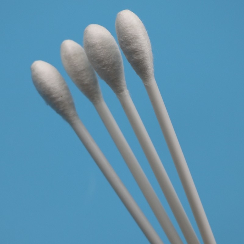 Disponível 10cm PP Stick Big Round Head Qtips Medical Cotton Bud Swab Applicator