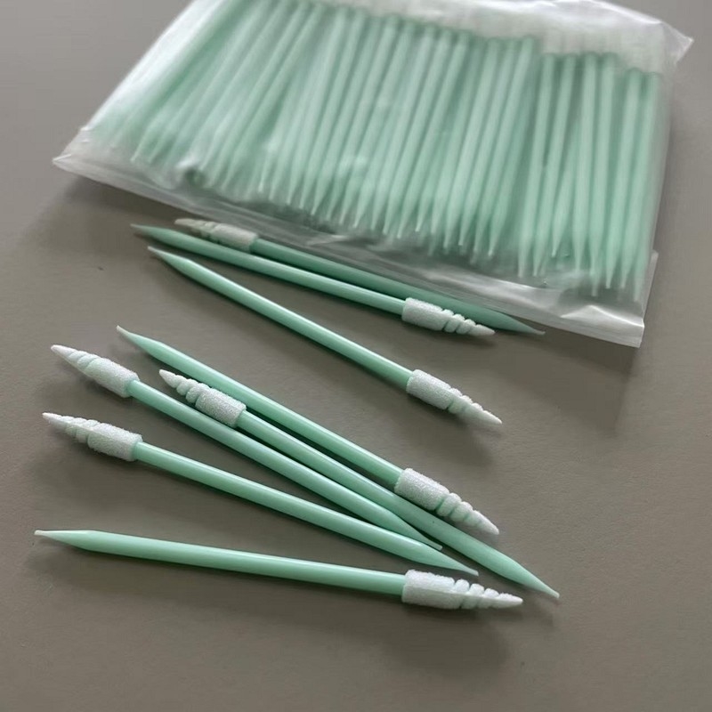 Profissional TX751 Espirais de espuma de ponta Swabs limpadores de lacuna de precisão para uso industrial eletrônico