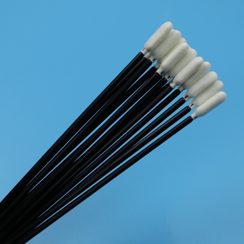 TX740 Lint Free 6.5 " Long Black Handle Sponge Cleanroom Swab Swab de espuma de limpeza de carro