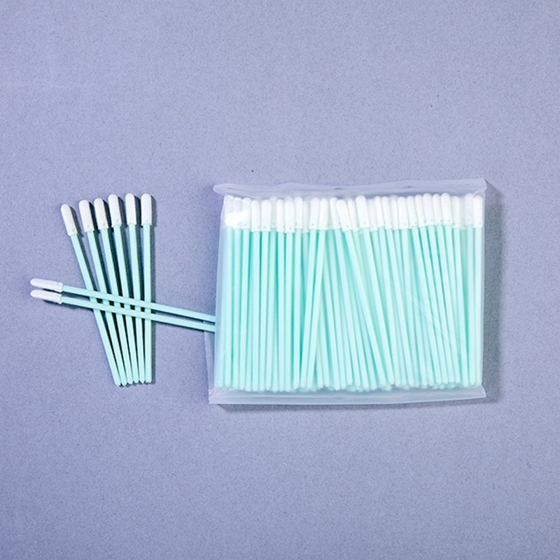 Ferramentas de limpeza de micro ranhuras Tipo 76mm Esfregaços de espuma de ponta com alça de PP resistente