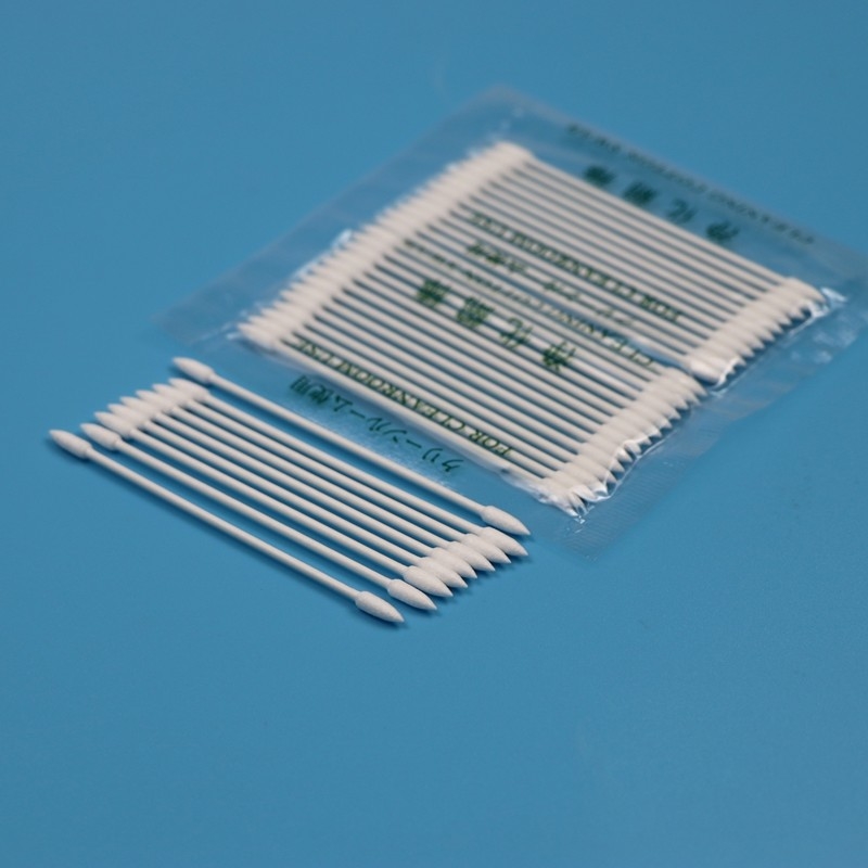 BB-003 Papel Eco-friendly Stick 3mm Small Pointed Cotton Bud Cosmetic Qtips Cleanroom Swab de algodão