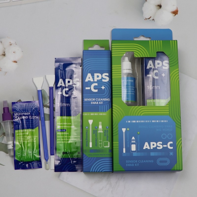 Kit de limpeza de câmera APS-C com solução