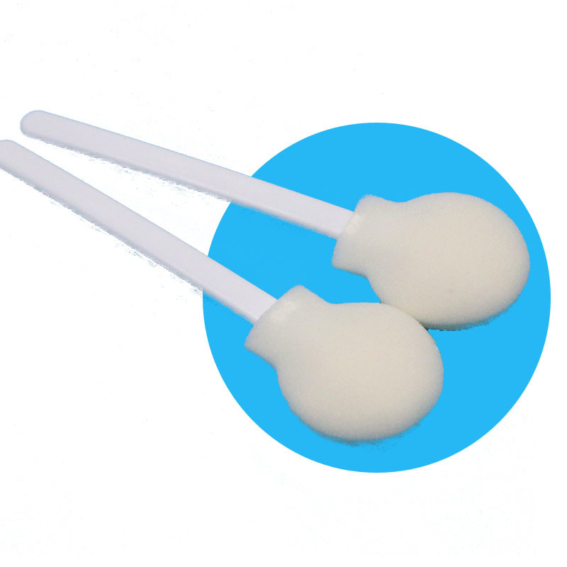 108mm Bastão de PP Branco descartável 30mm Cabeça Redonda Grande Bastão Esponja Circular Médica Swab de espuma aplicador