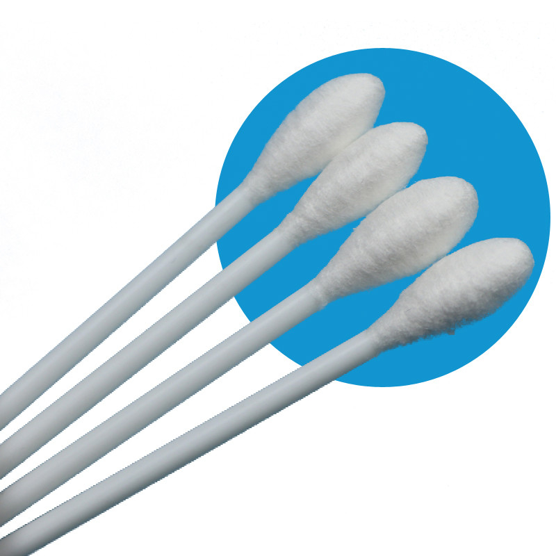 10cm PP Stick Grande Cabeça Redonda Botão de Algodão Qtips Médico Swab de Algodão aplicador