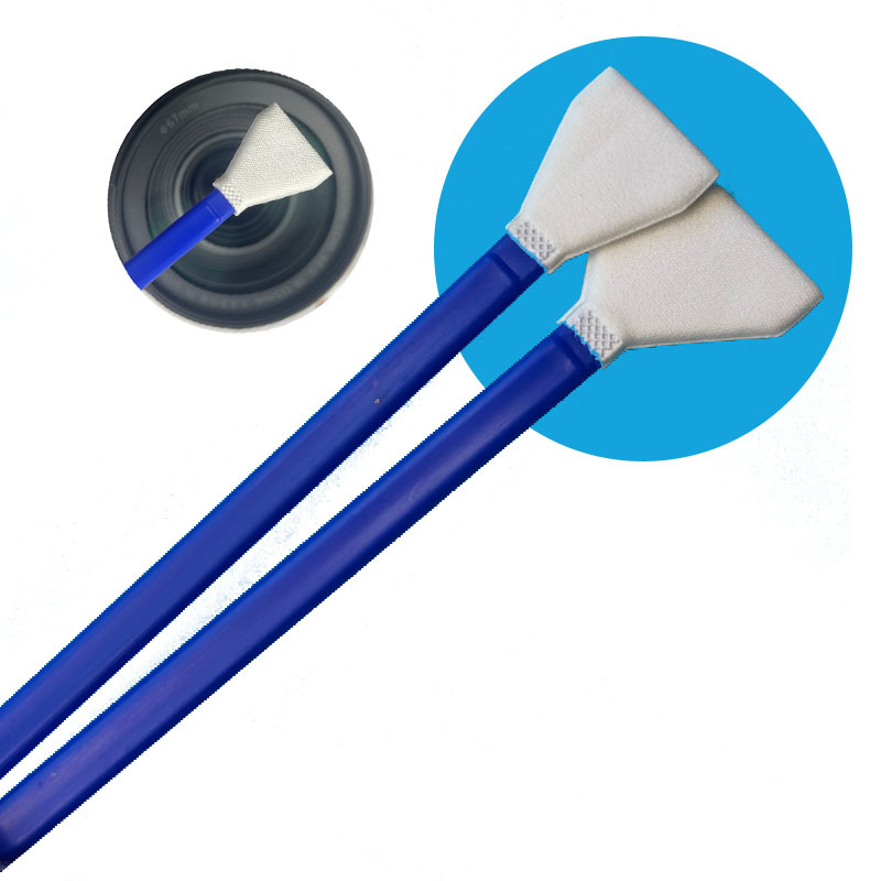 Swab de limpeza de câmera DSLR de microfibra de 16 mm em forma de V envolto individualmente Swabs de sensor APS-C para limpeza de precisão