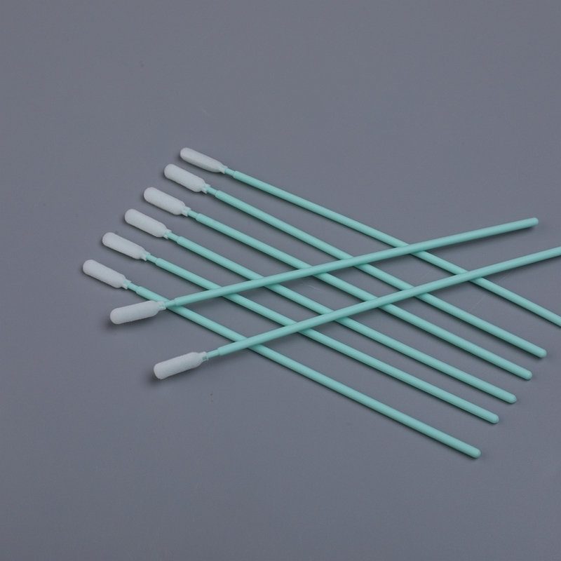 165 mm Swab de espuma longa com alça rígida para limpeza de ranhura livre de linta