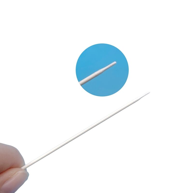 Eco-Friendly Cotton Buds Lint Free with 1mm Width Small Head Optics Hole Cleaning Cleanroom Stick