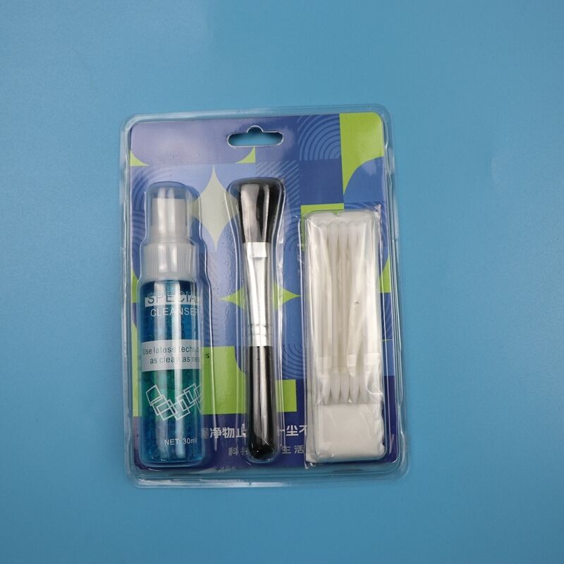 4 in 1 Portable Lens Cleaning Microfiber Wipes Screen Cleaning Brush Laptop Cleaning Kit with Solution