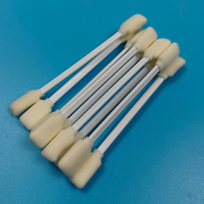 Cotonete de limpeza de esponja retangular de ponta dupla branca PP Vara Mimaki Impressora Ponta de espuma de limpeza Cotonete para sala limpa