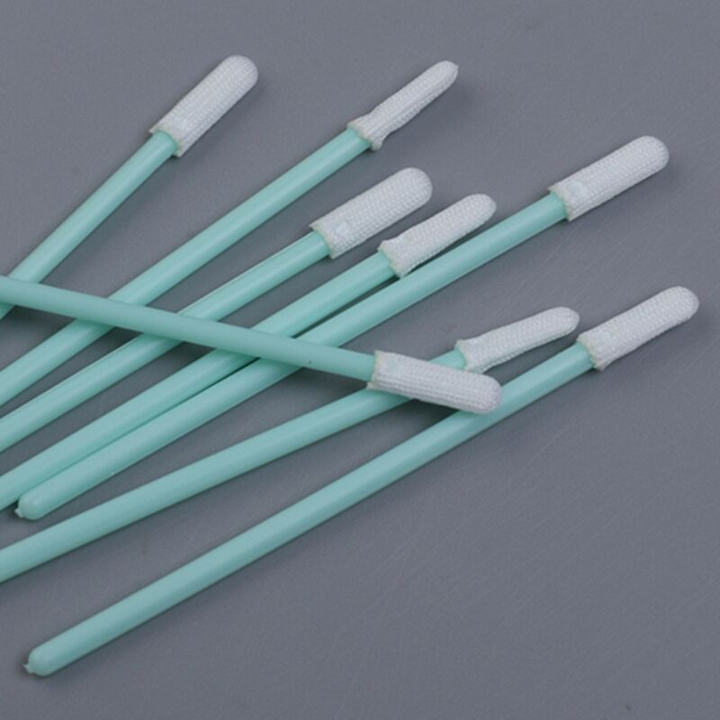 Cotonete de Poliéster Pequeno de 70mm - Ponta Ultrafina de 2mm - para Fluxo de PCB, Pasta de Solda, Pinos de Conector e Slots de Sensor - 100 unidades