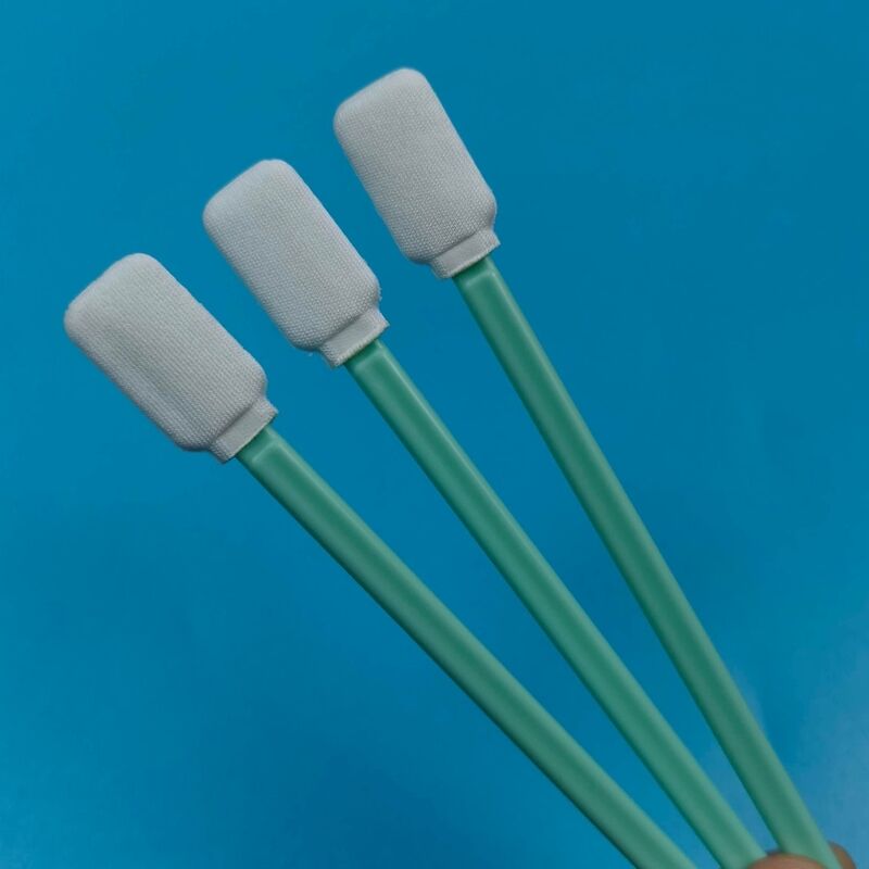 714 Swab Plano Quadrado Sem Fiapos Antiestático Swab para Sala Limpa Swab de Poliéster ESD para Limpeza de Superfícies de Semicondutores Swab de Detalhe